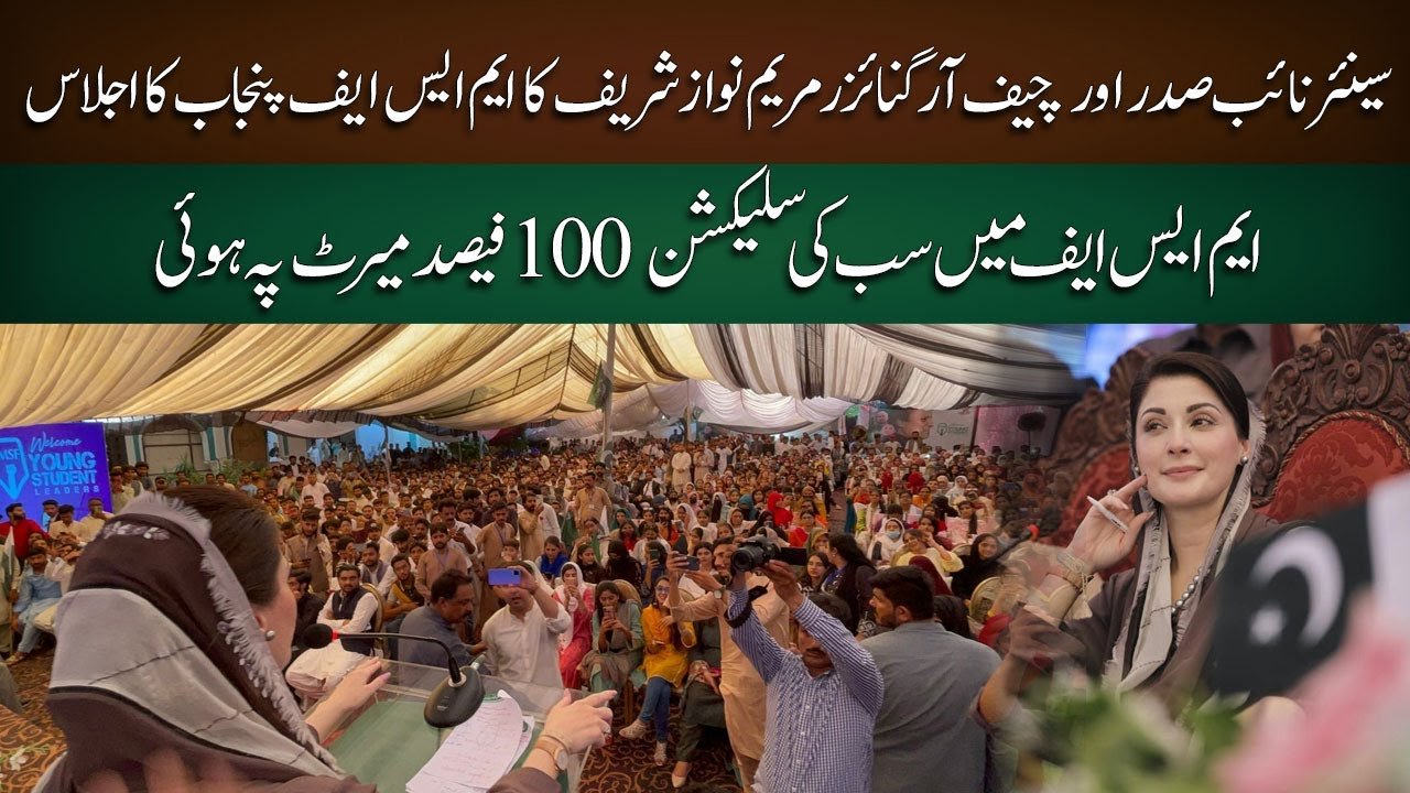 Inclusive Pakistan: Maryam Nawaz Sharif and PMLN's MSF's Vision